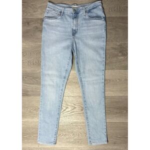 Levis 721 High Rise Skinny Jeans Light Wash Blue Denim Size 31 Womens Used